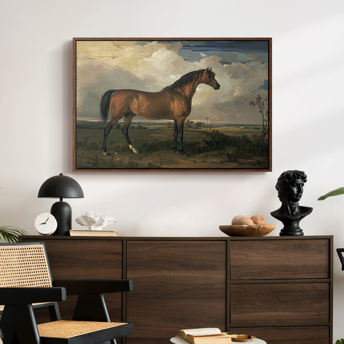 Eagle, A Celebrated Stallion, 1809 - Floater Framed Canvas Print