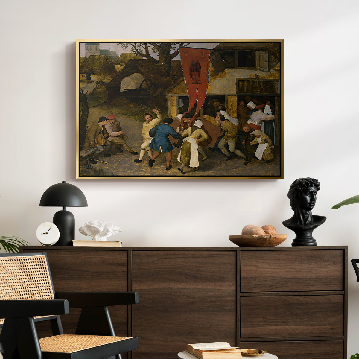 A Village Fair, c. 1567-1569 - Floater Framed Canvas Print