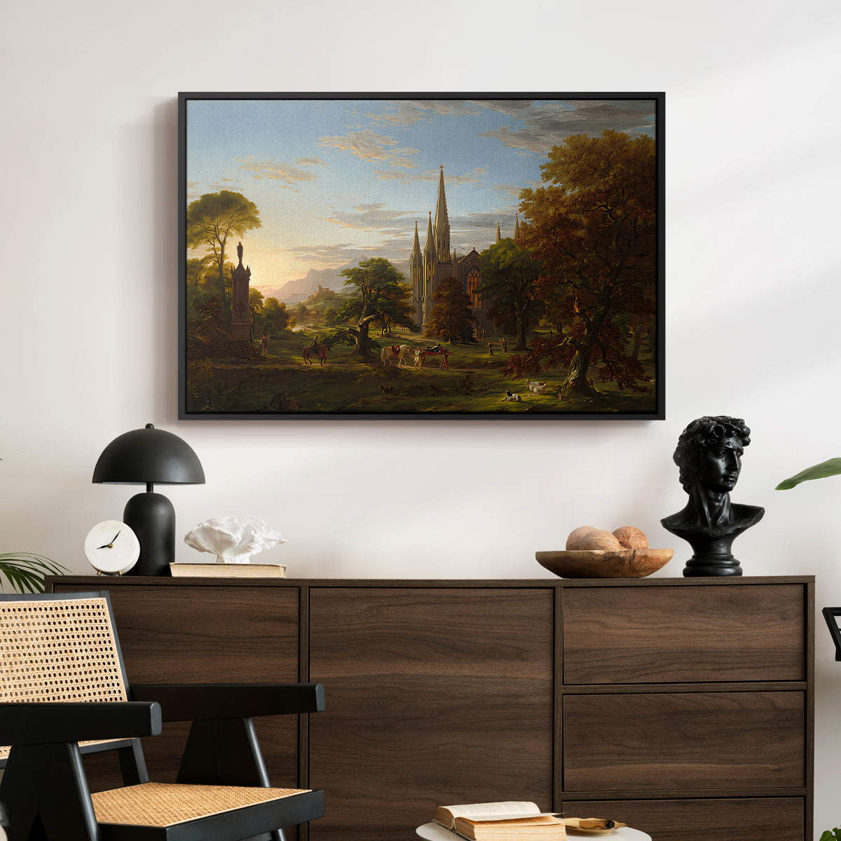The Return, 1837 - Floater Framed Canvas Print