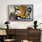 Cat and Big Fish, c. 1931 - Floater Framed Canvas Print