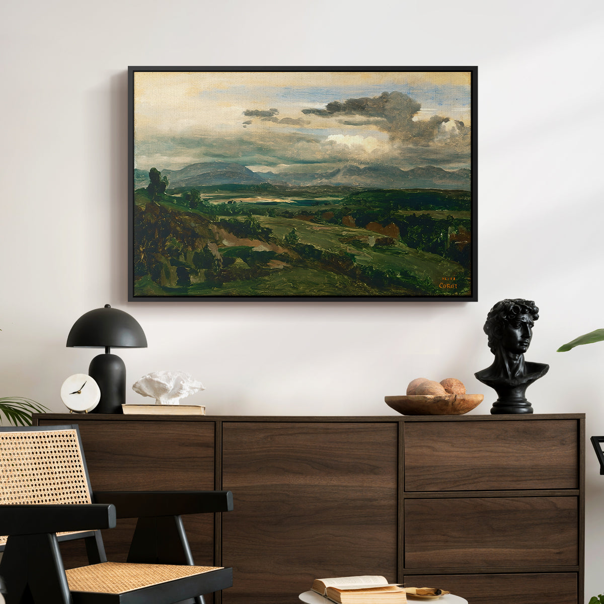 Civita Castellana, c. 1860s - Floater Framed Canvas Print