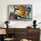 Cat and Big Fish, c. 1931 - Floater Framed Canvas Print