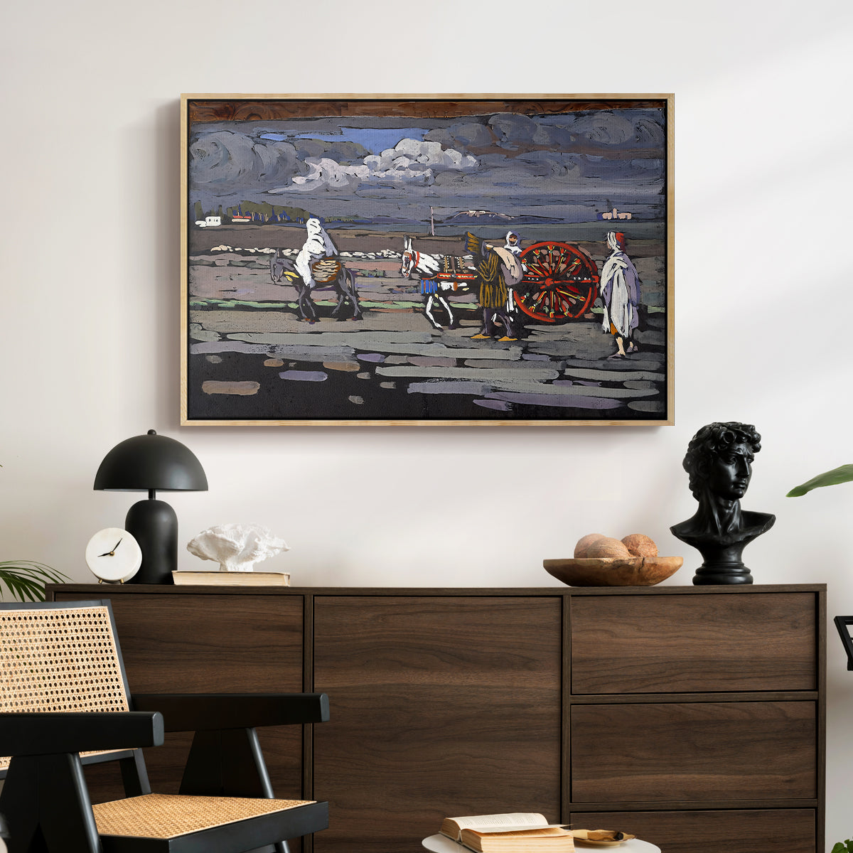 Country Road (Landstrasse), 1905 - Floater Framed Canvas Print