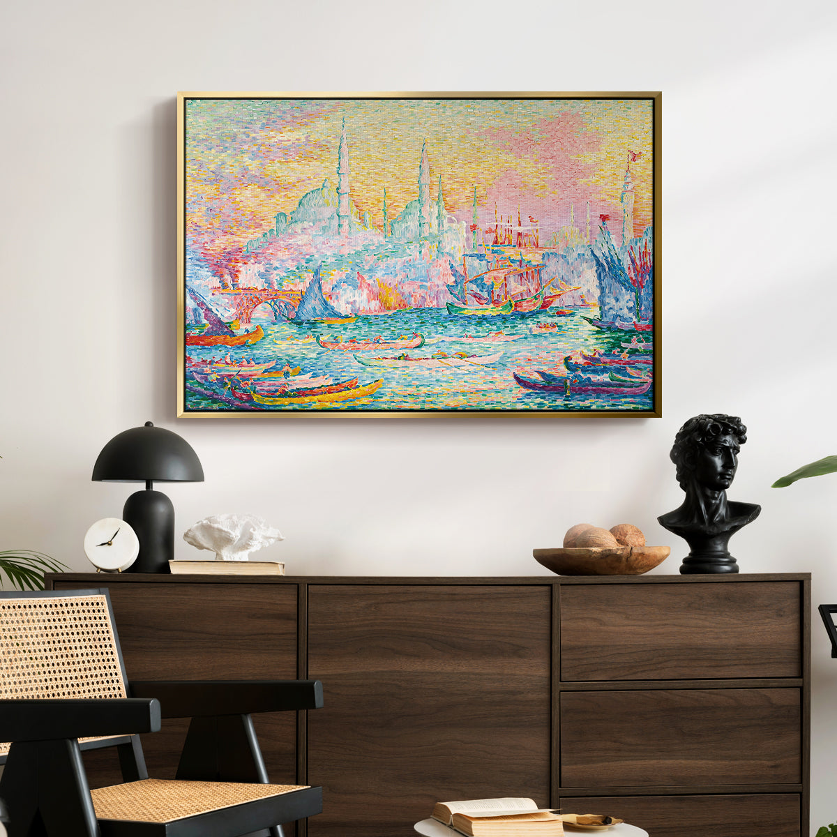 The Golden Horn, Constantinople, 1907 - Floater Framed Canvas Print