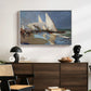 The Beach at Valencia, 1908 - Floater Framed Canvas Print