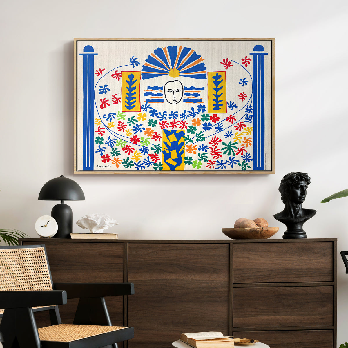 Apollo (Apollon), 1953 - Floater Framed Canvas Print
