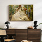 Sewing the Sail, 1896 - Floater Framed Canvas Print