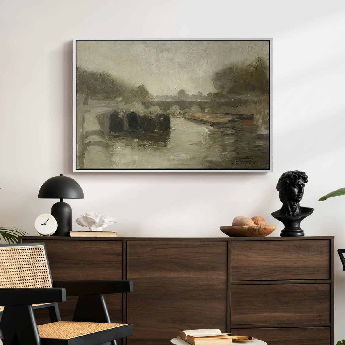 The Bridge (Le pont), 1895 - Floater Framed Canvas Print