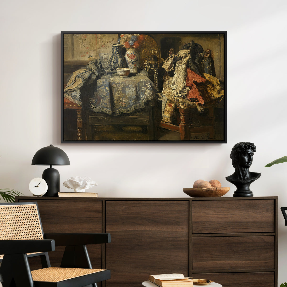 Still Life Requisites, 1885 - Floater Framed Canvas Print