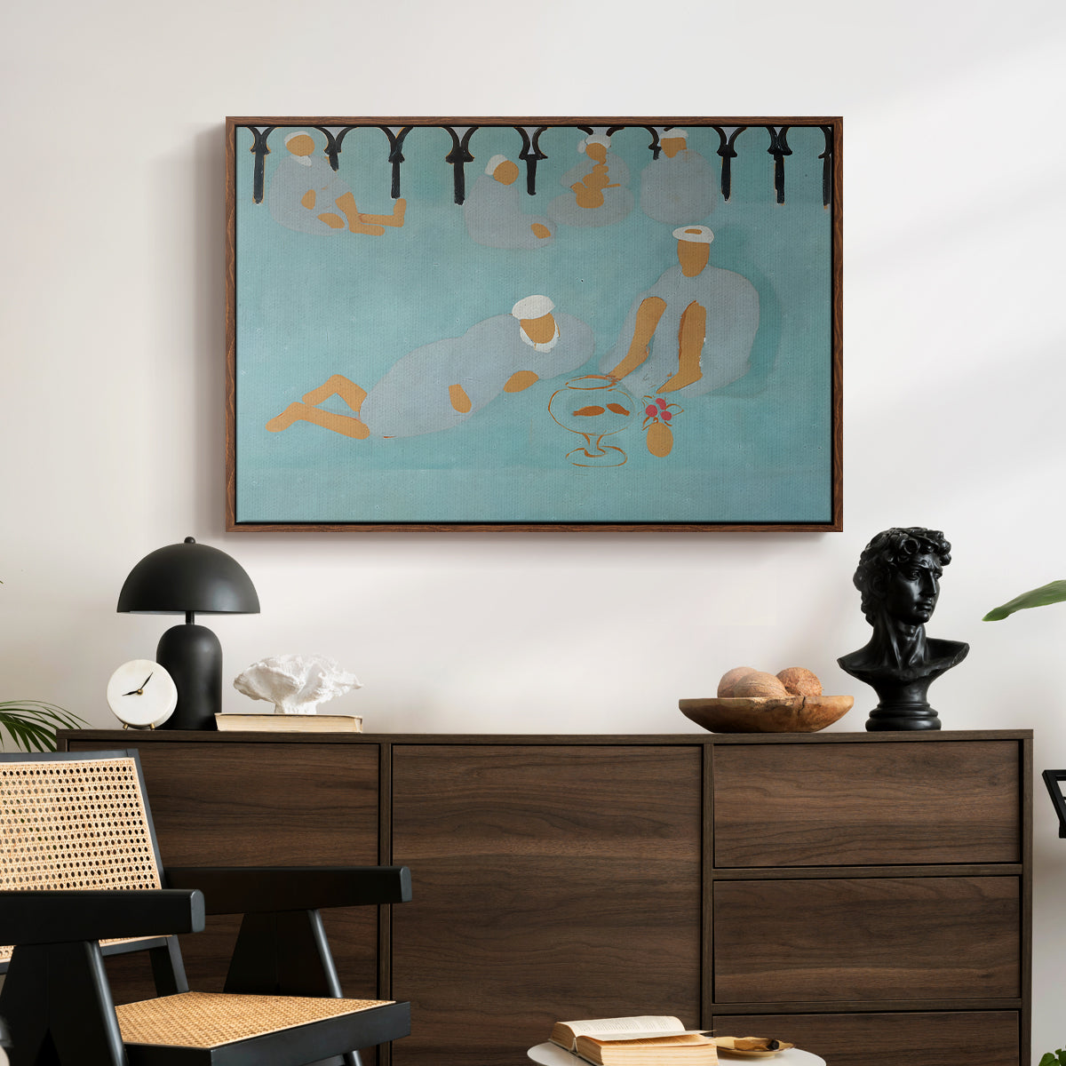Arab Coffeehouse (Le café Maure), 1913 - Floater Framed Canvas Print