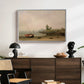 The Stranded Boat, 1863 - Floater Framed Canvas Print