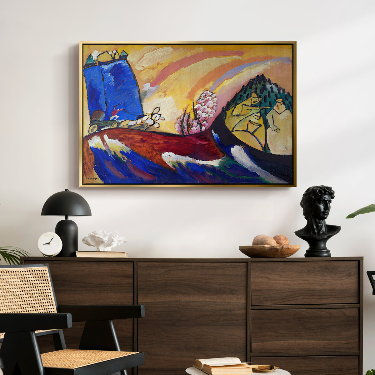 Painting with Troika, 1911 - Floater Framed Canvas Print