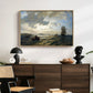 Fresh Breeze on the Norwegian Coast, 1876 - Floater Framed Canvas Print