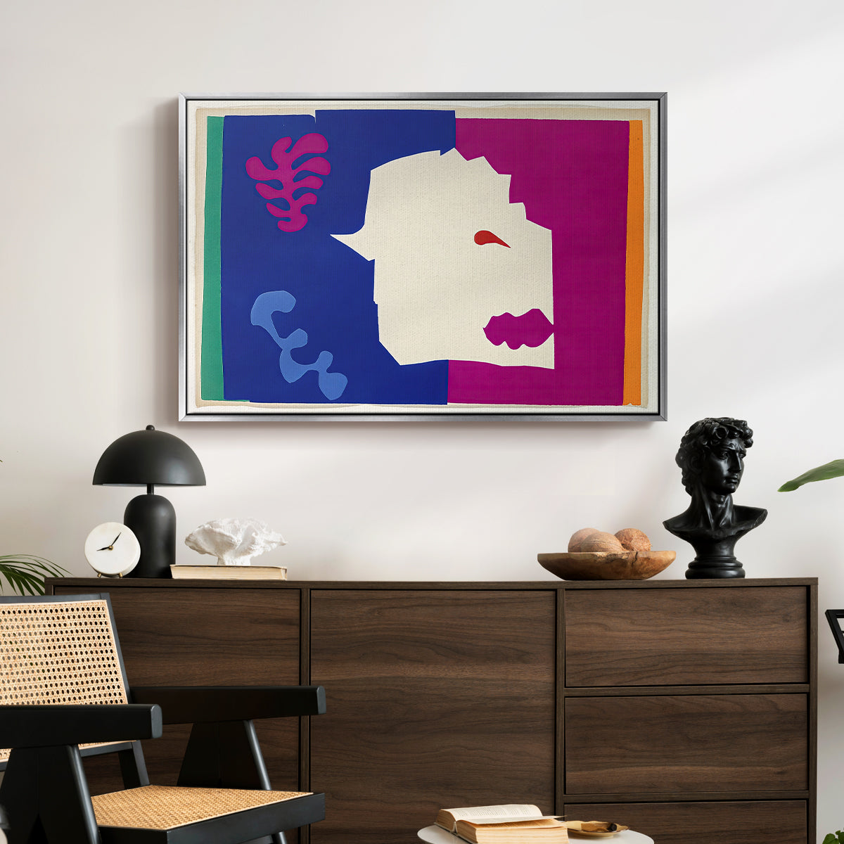 The Wolf (Le loup), from Jazz, 1947 - Floater Framed Canvas Print