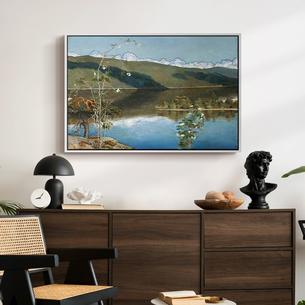 Thunderclouds on the Horizon, 1897 - Floater Framed Canvas Print