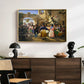 Romans Gathered for Merriment at an Osteria, 1839 - Floater Framed Canvas Print
