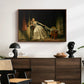 The Stolen Kiss (Le Baiser à la dérobée), c. 1788 - Floater Framed Canvas Print