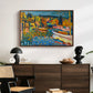 Study for Autumn Landscape with Boats, 1908 - Floater Framed Canvas Print