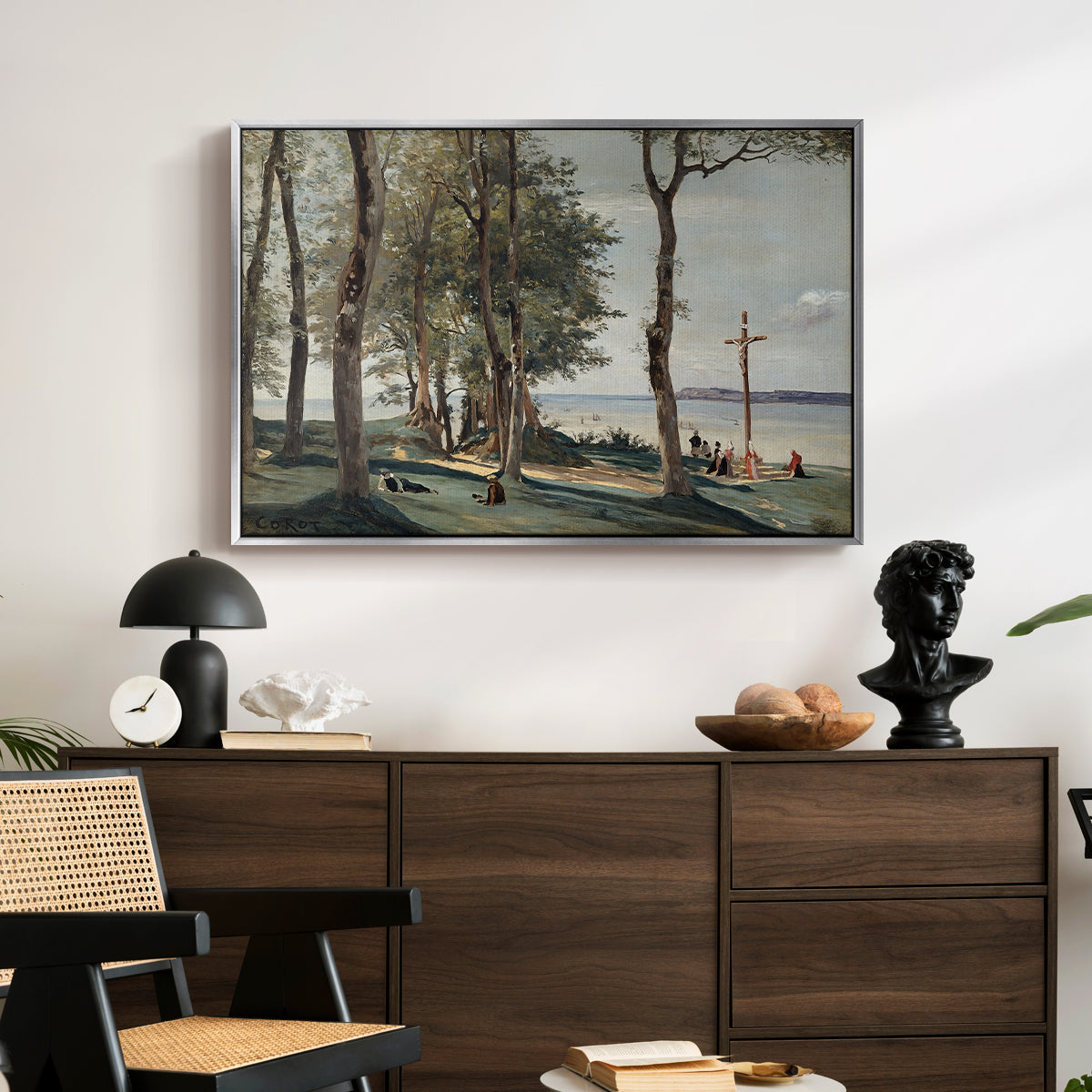 A Calvary on the Cote de Grace, c. 1829 - Floater Framed Canvas Print