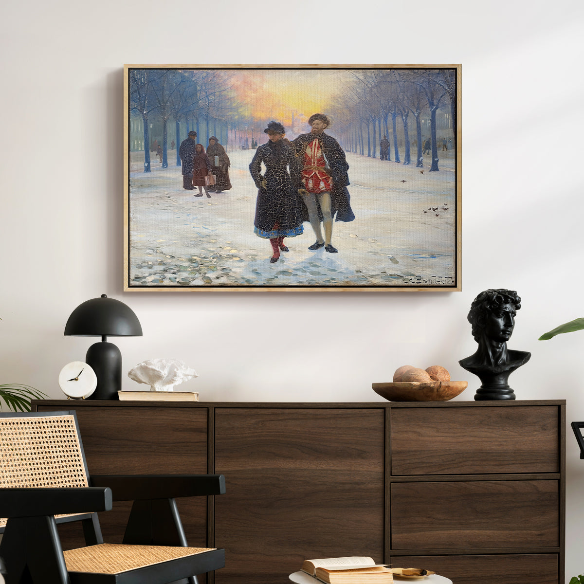 Morning after the Carnival, 1884 - Floater Framed Canvas Print