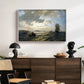 Fresh Breeze on the Norwegian Coast, 1876 - Floater Framed Canvas Print