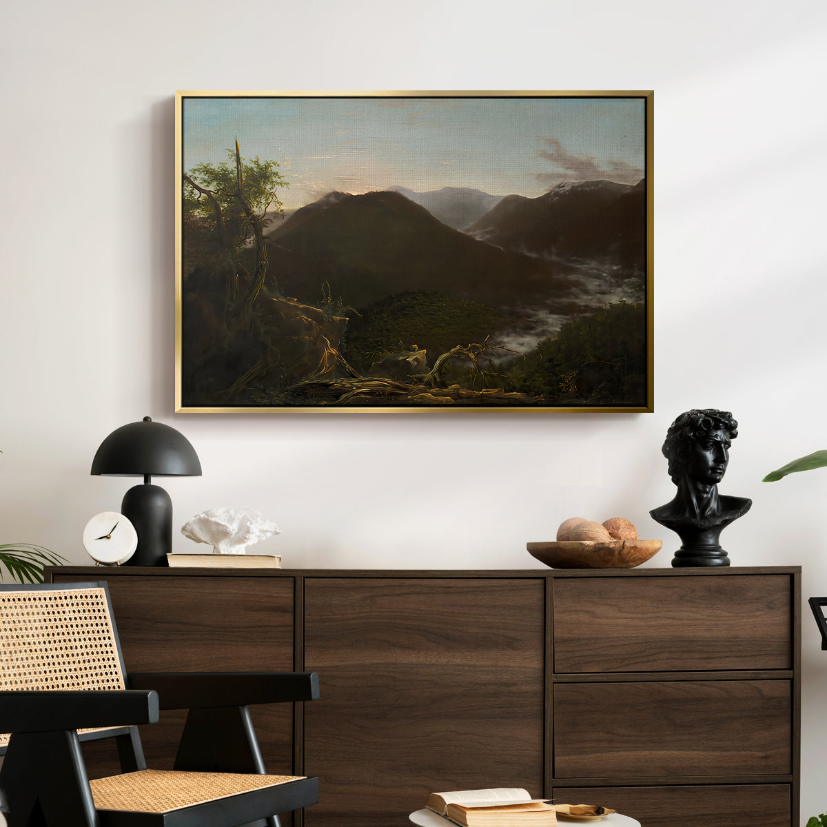 Sunrise in the Catskill Mountains, 1826 - Floater Framed Canvas Print