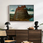 The Tower of Babel, c. 1568 - Floater Framed Canvas Print