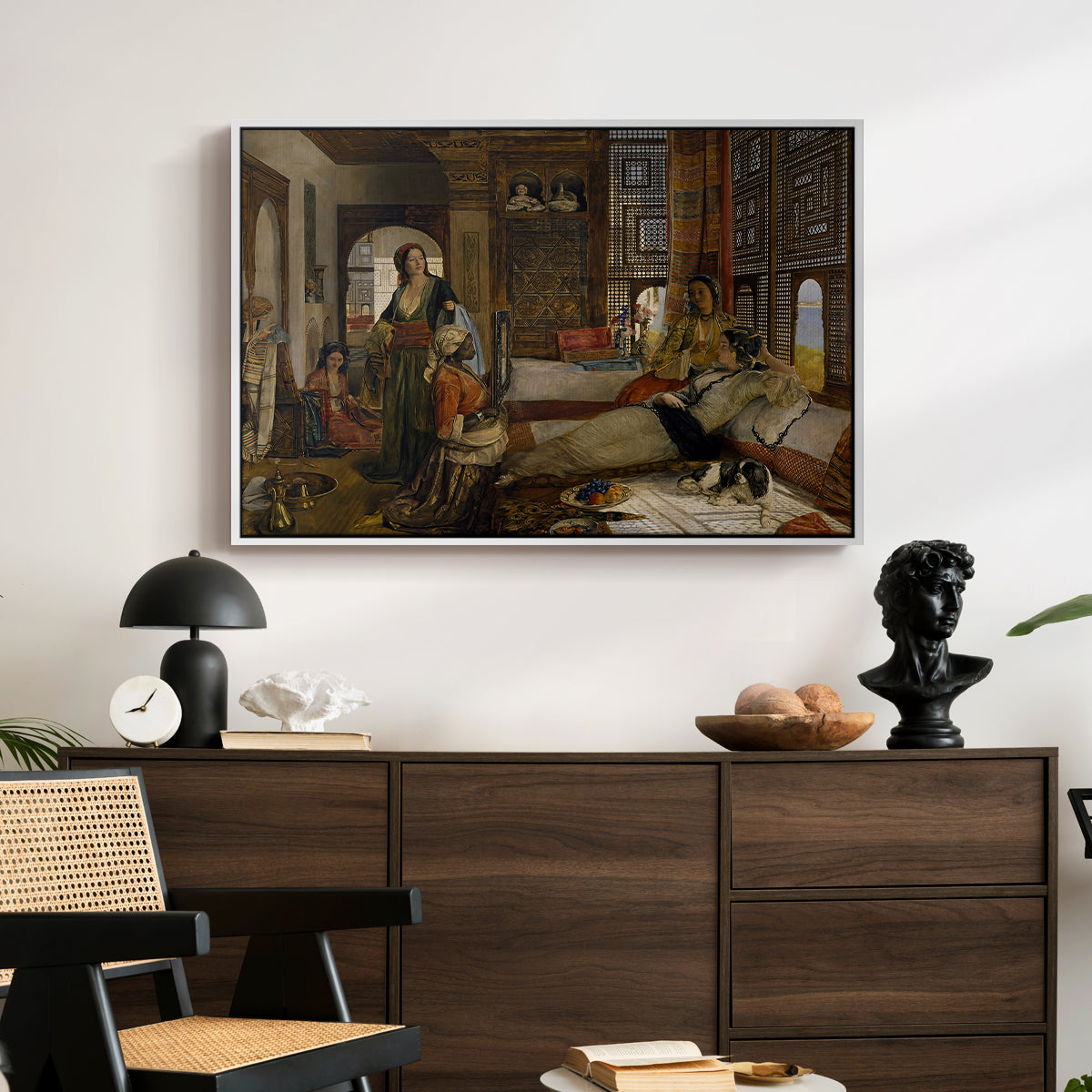 The Harem, 1876 - Floater Framed Canvas Print