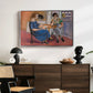 Domino Players, 1921 - Floater Framed Canvas Print