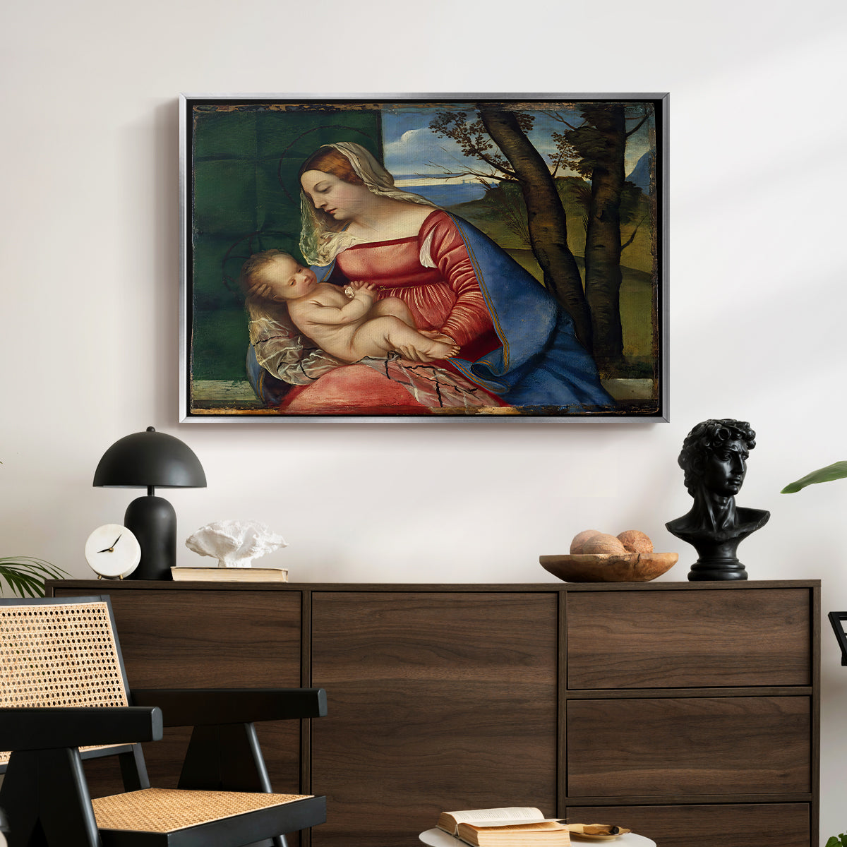 Madonna and Child, c. 1508 - Floater Framed Canvas Print