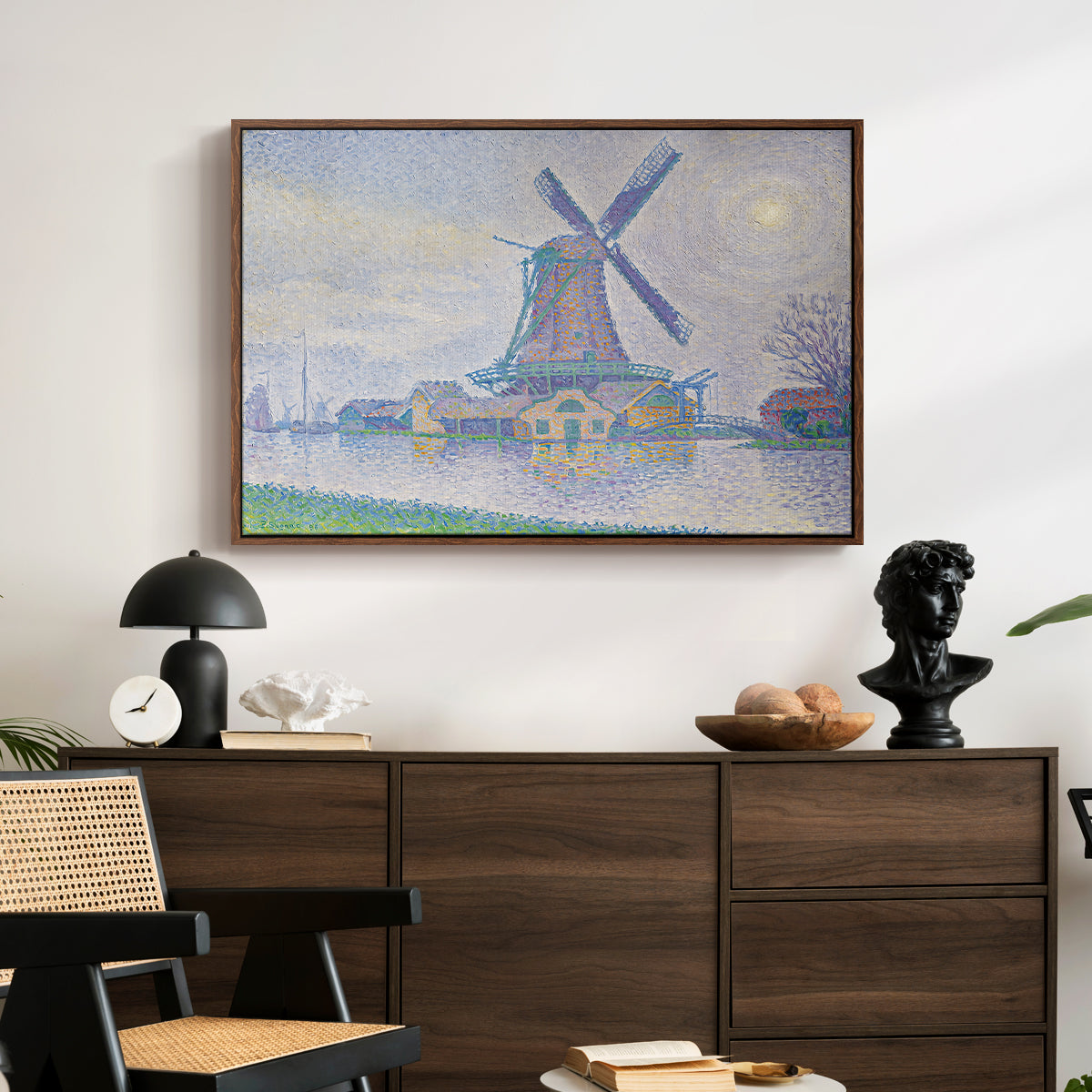 Mill of Edam (Moulin d'Edam), 1896 - Floater Framed Canvas Print