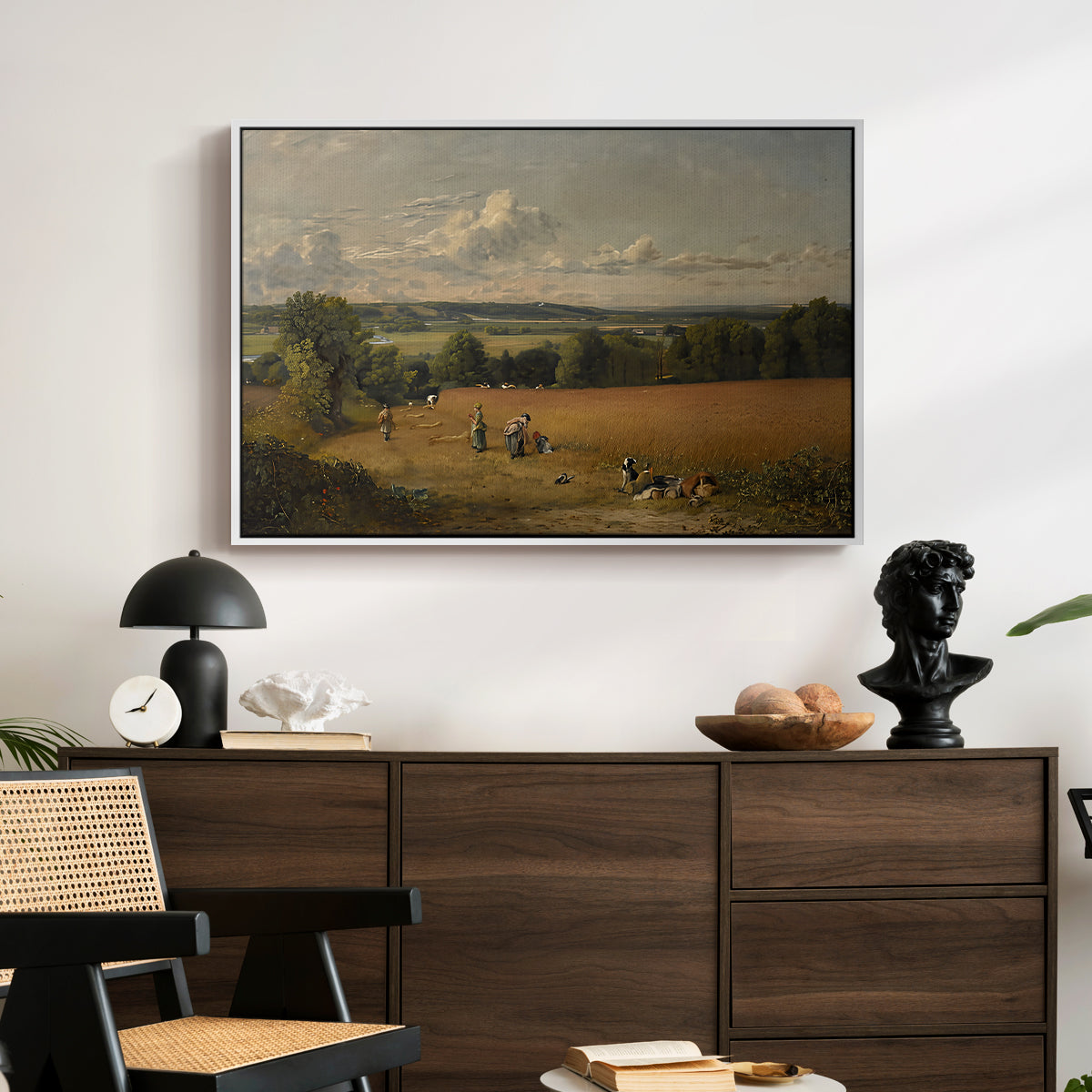 The Wheat Field, 1816 - Floater Framed Canvas Print