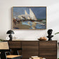 The Beach at Valencia, 1908 - Floater Framed Canvas Print