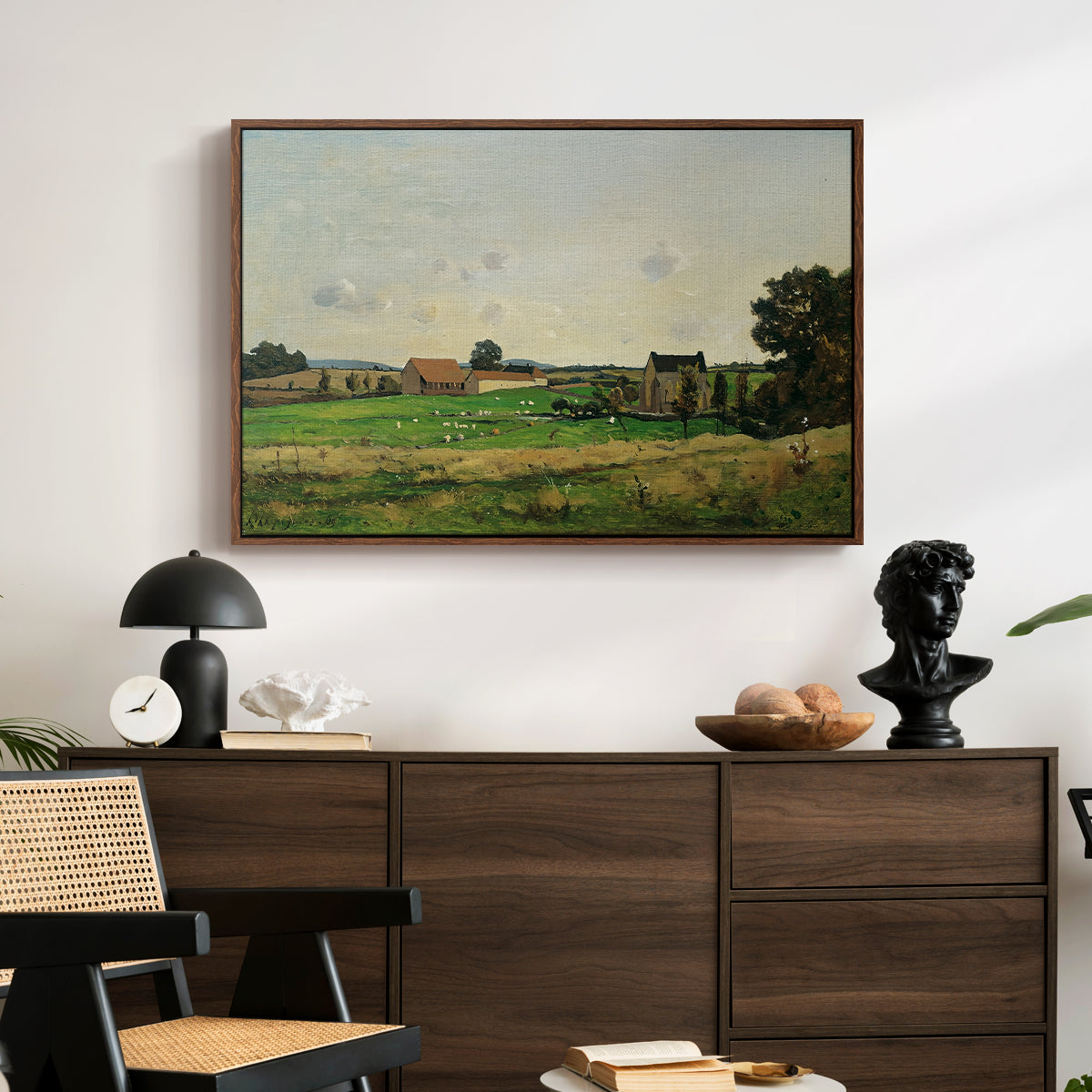 The Saulce Estate, 1869 - Floater Framed Canvas Print