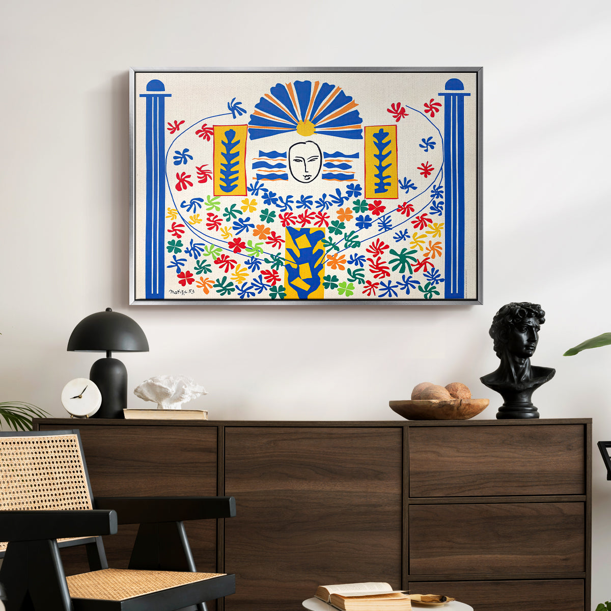 Apollo (Apollon), 1953 - Floater Framed Canvas Print