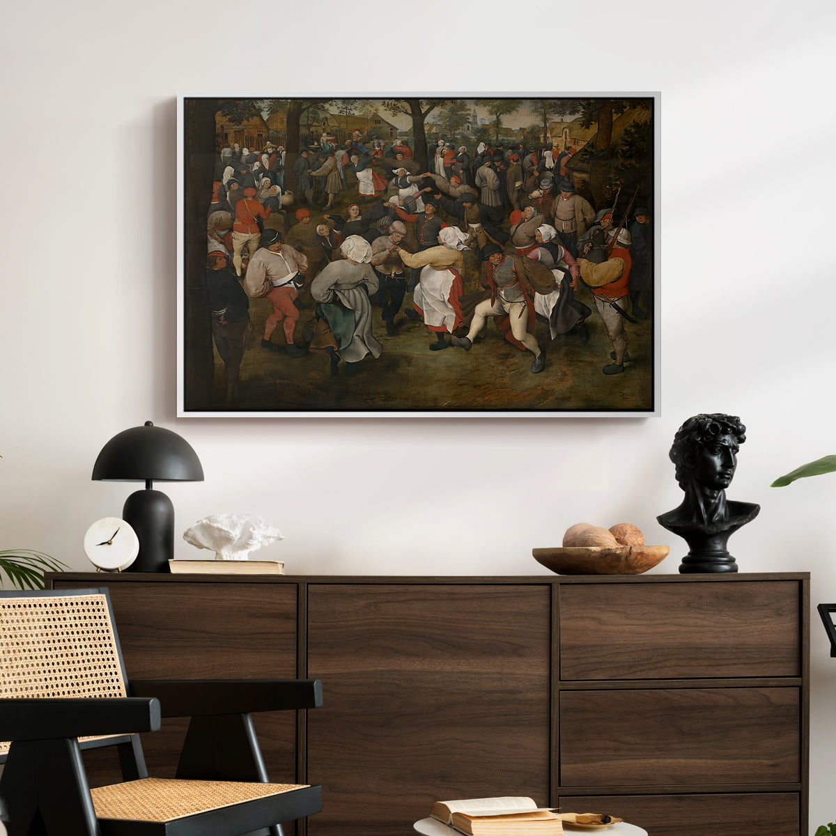 The Wedding Dance, c. 1566 - Floater Framed Canvas Print