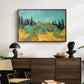 Wooden Sheds Among the Olive Trees and Cypresses, 1889 - Floater Framed Canvas Print