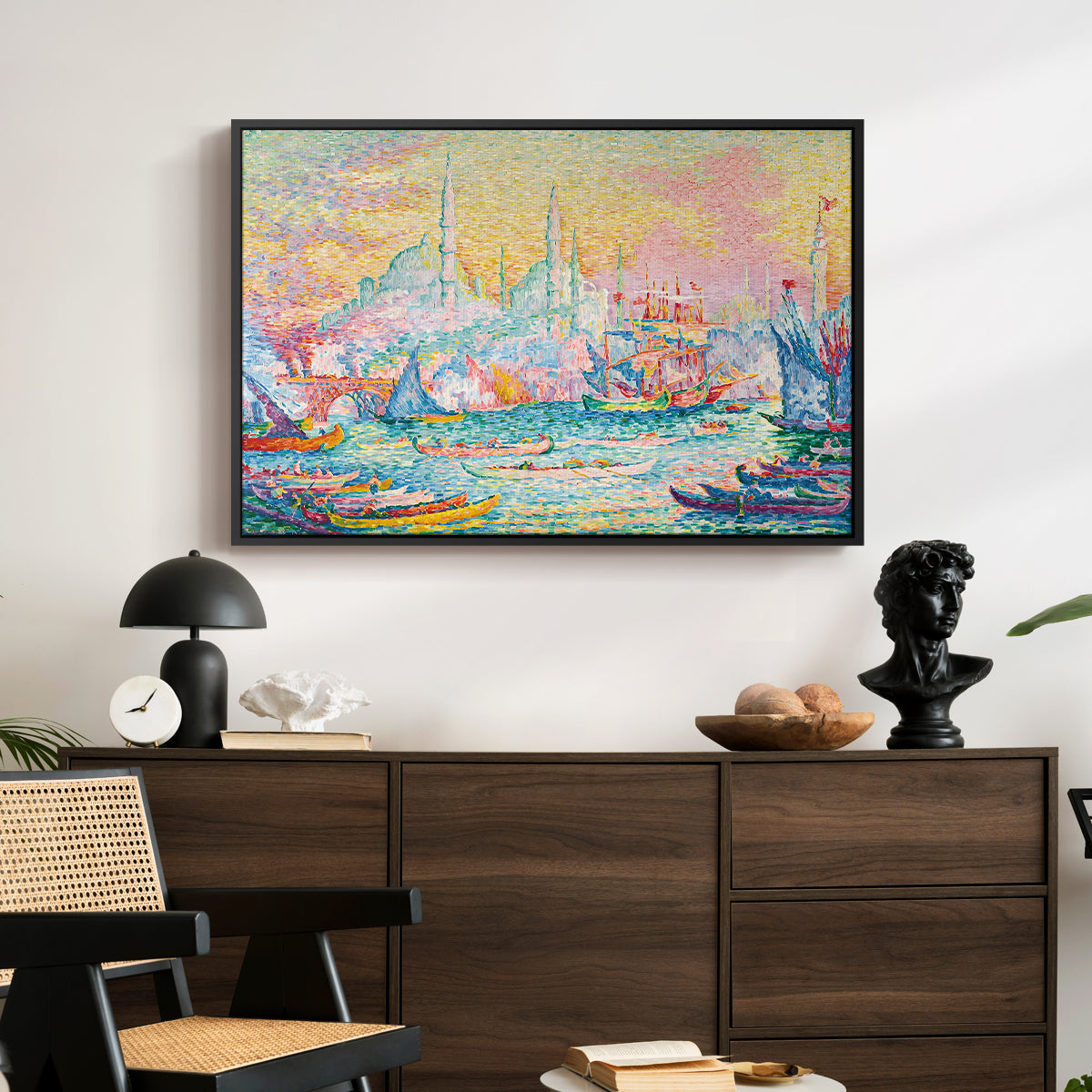 The Golden Horn, Constantinople, 1907 - Floater Framed Canvas Print