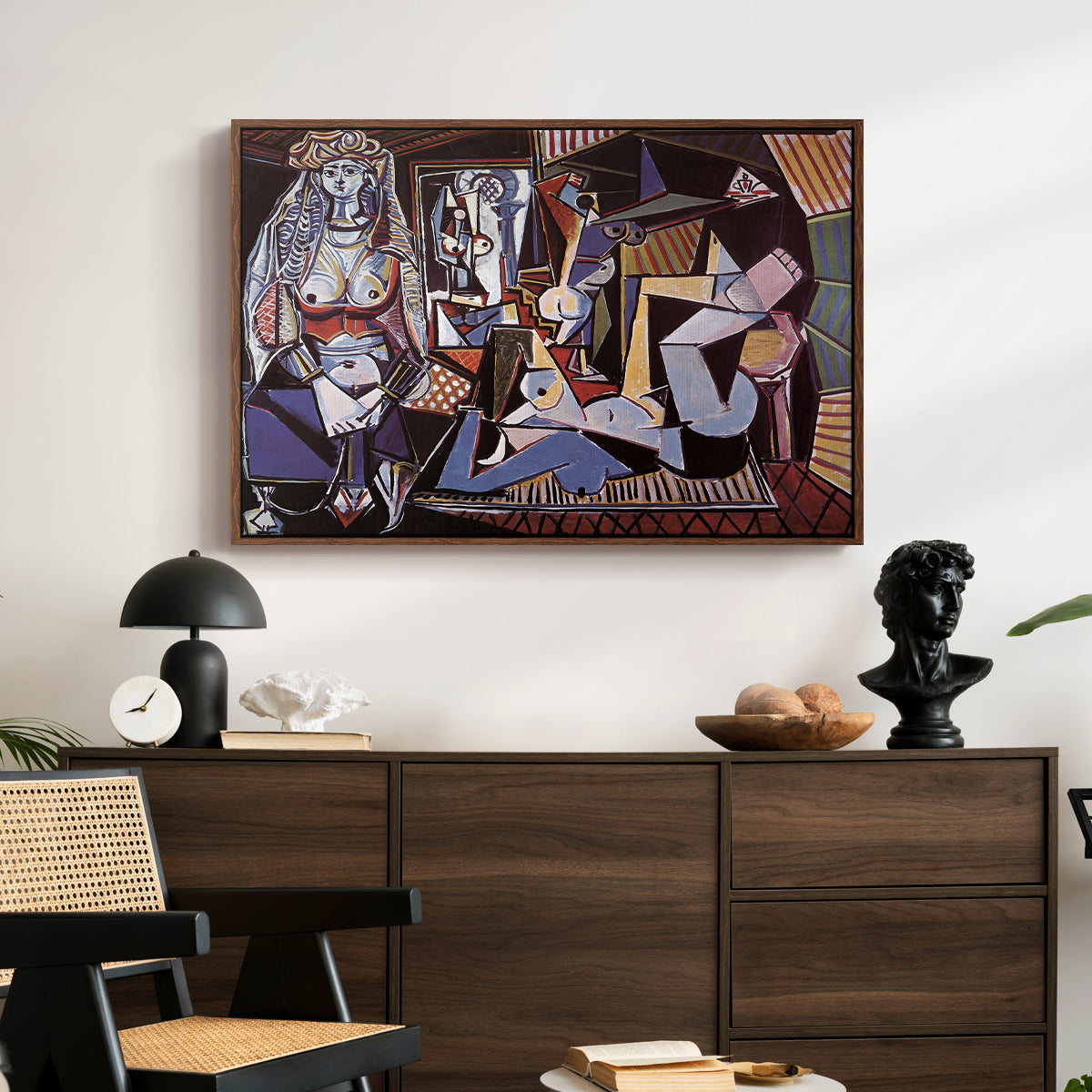 Women of Algiers (Version O), 1955 - Floater Framed Canvas Print
