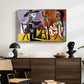The Painter and His Model, 1963 - Floater Framed Canvas Print