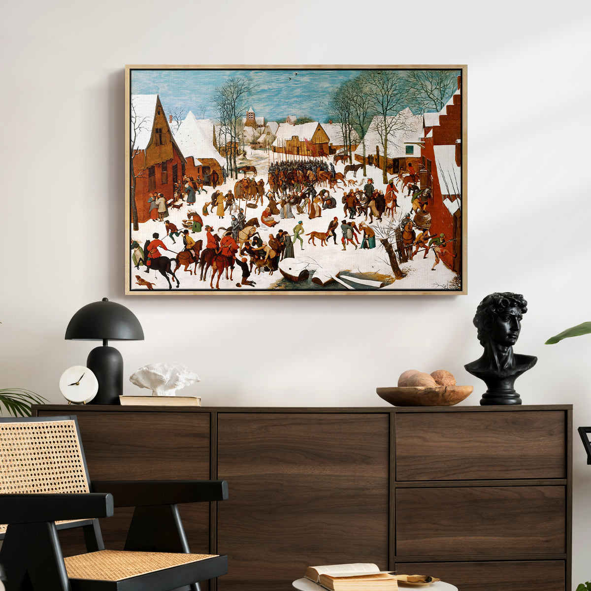 Massacre of the Innocents, c. 1565-1567 - Floater Framed Canvas Print