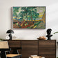 The Garden of Saint-Paul Hospital, 1889 - Floater Framed Canvas Print