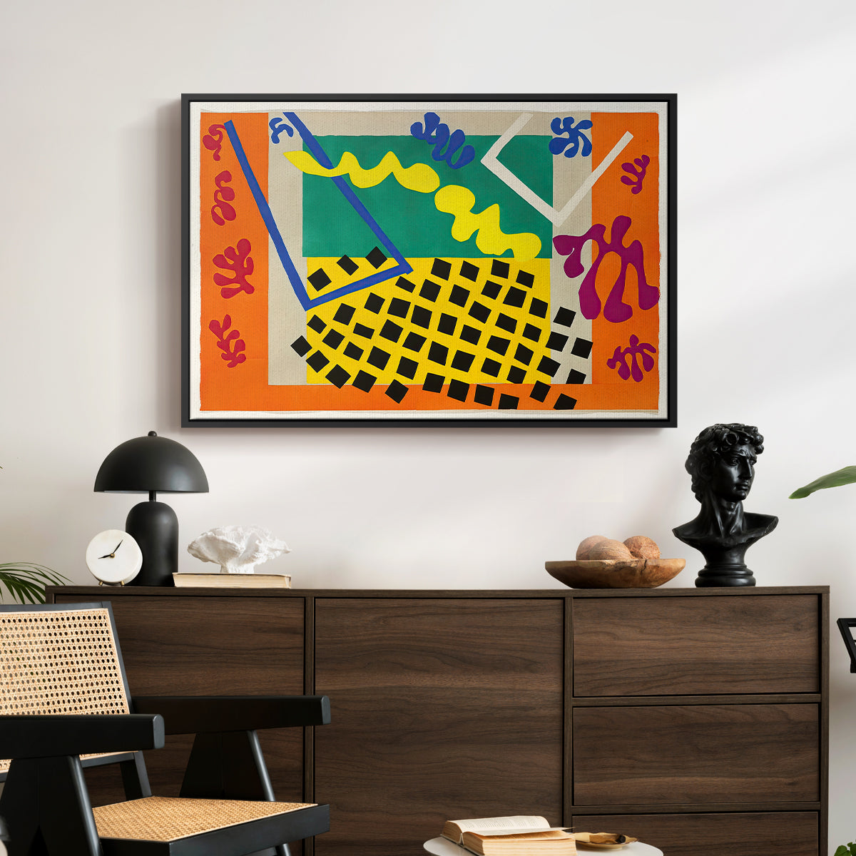 The Codomas (Les codomas), from Jazz, 1947 - Floater Framed Canvas Print