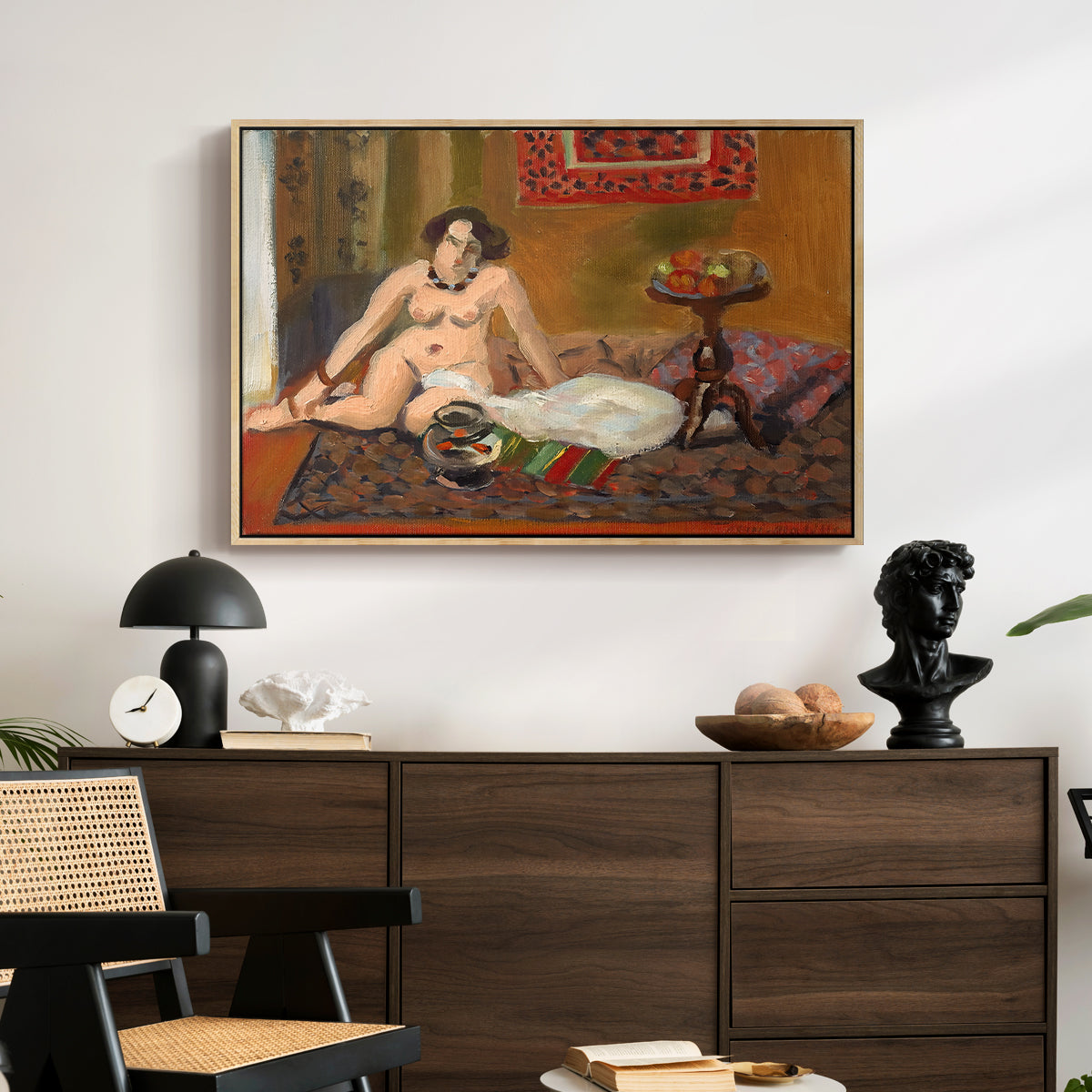 Nude with Goldfish (Nu aux poissons rouges), c. 1922 - Floater Framed Canvas Print