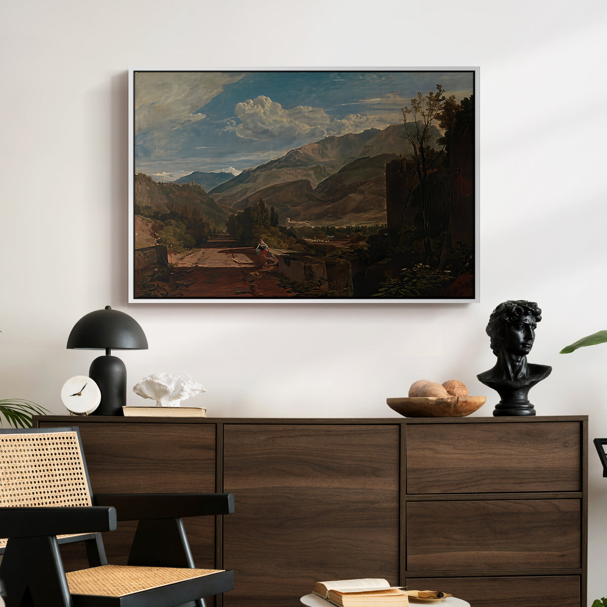 Bonneville, Savoy, 1803 - Floater Framed Canvas Print