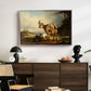 A Goat with Two Kids - Floater Framed Canvas Print
