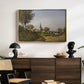 Village Landscape with Church, 1891 - Floater Framed Canvas Print