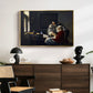 Girl Interrupted at Her Music, c. 1658-1659 - Floater Framed Canvas Print