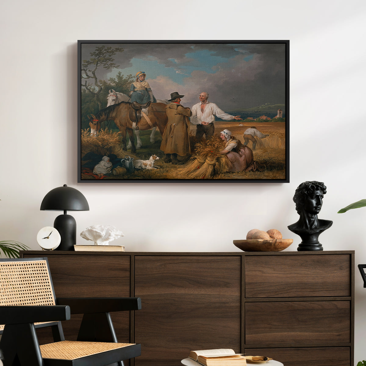 The Reapers, 1800 - Floater Framed Canvas Print