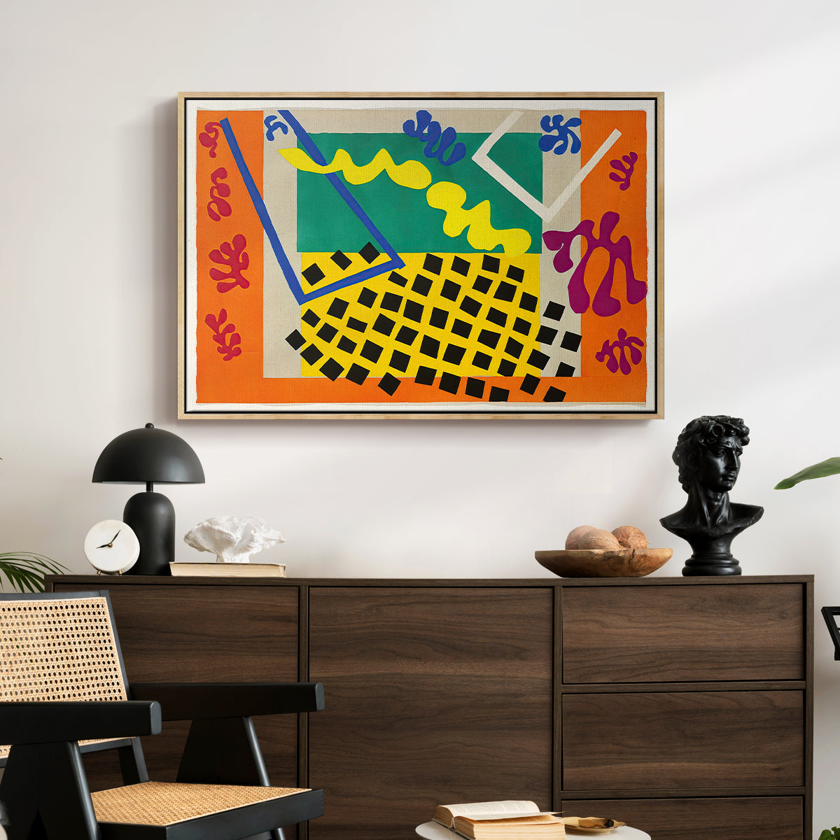 The Codomas (Les codomas), from Jazz, 1947 - Floater Framed Canvas Print